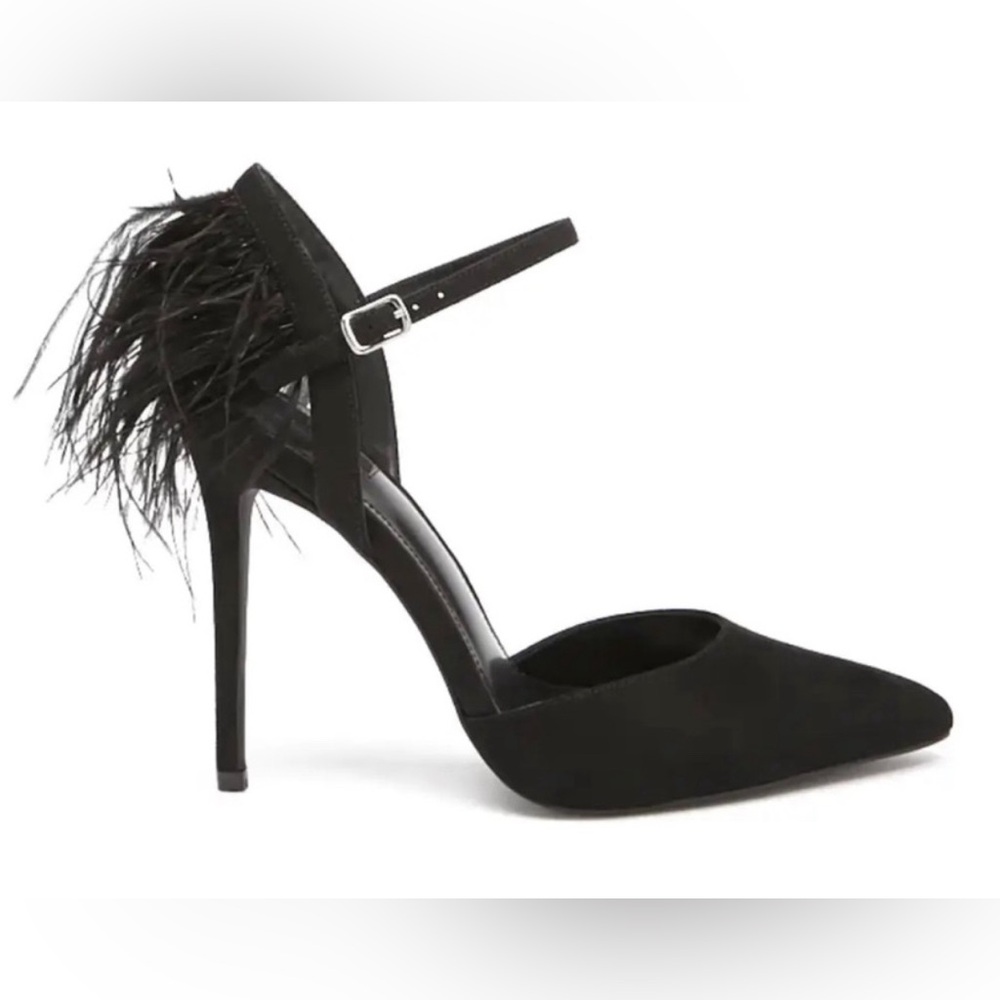 NWOT FOREVER 21 BLACK SUEDE PUMPS